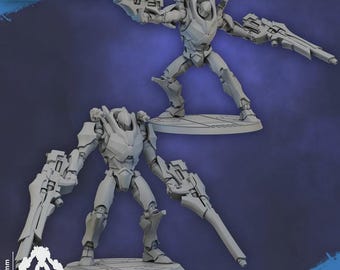 Bastion de feu Vorash Grymn (2 modèles) - Elfes de l'espace miniature Proxy Xeno Model Wargaming