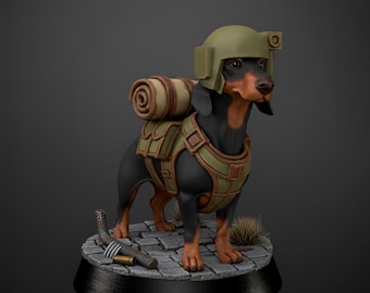 Grimdark Dog Guard Model Gift Tabletop Sci Fi Wargaming Proxy