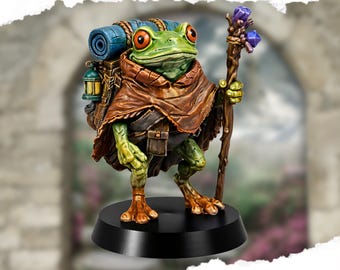 Fantasy Frog - Tabletop TTRPG DnD Dungeons and Dragons Miniature 3D Printed