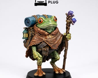 Grenouille fantastique - Miniature de table TTRPG DnD Dungeons and Dragons imprimée en 3D