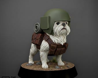 Grimdark Dog Guard Model Gift Tabletop Sci Fi Wargaming Proxy