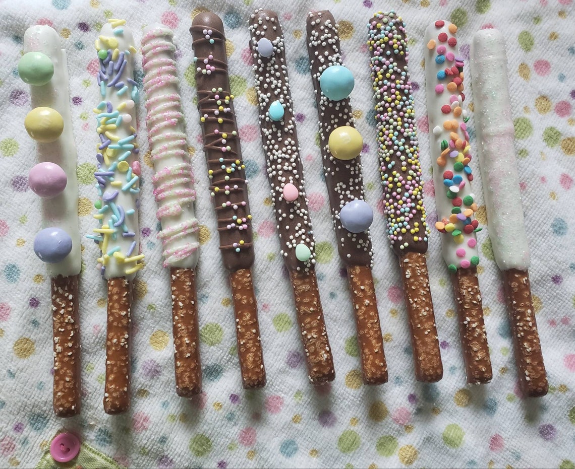 Chocolate Covered Pretzels Individually Wrapped Etsy