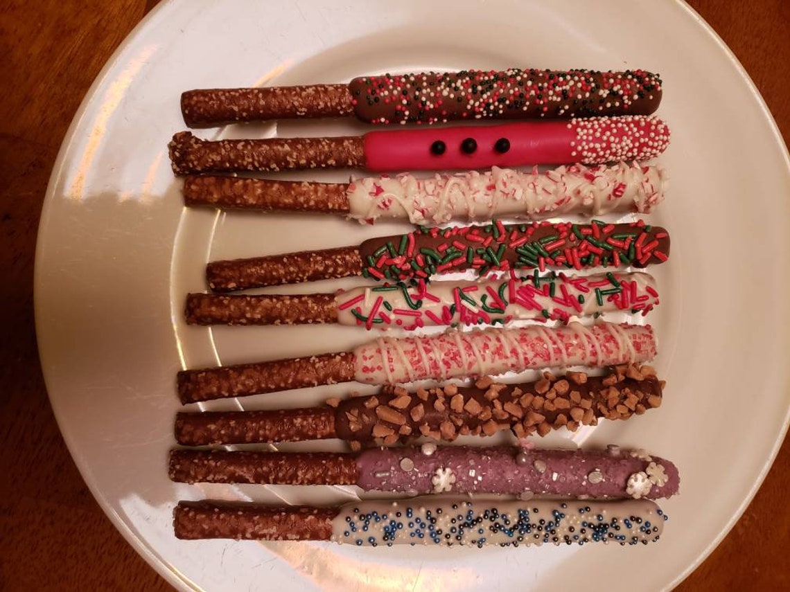 Chocolate Covered Pretzels Individually Wrapped Etsy