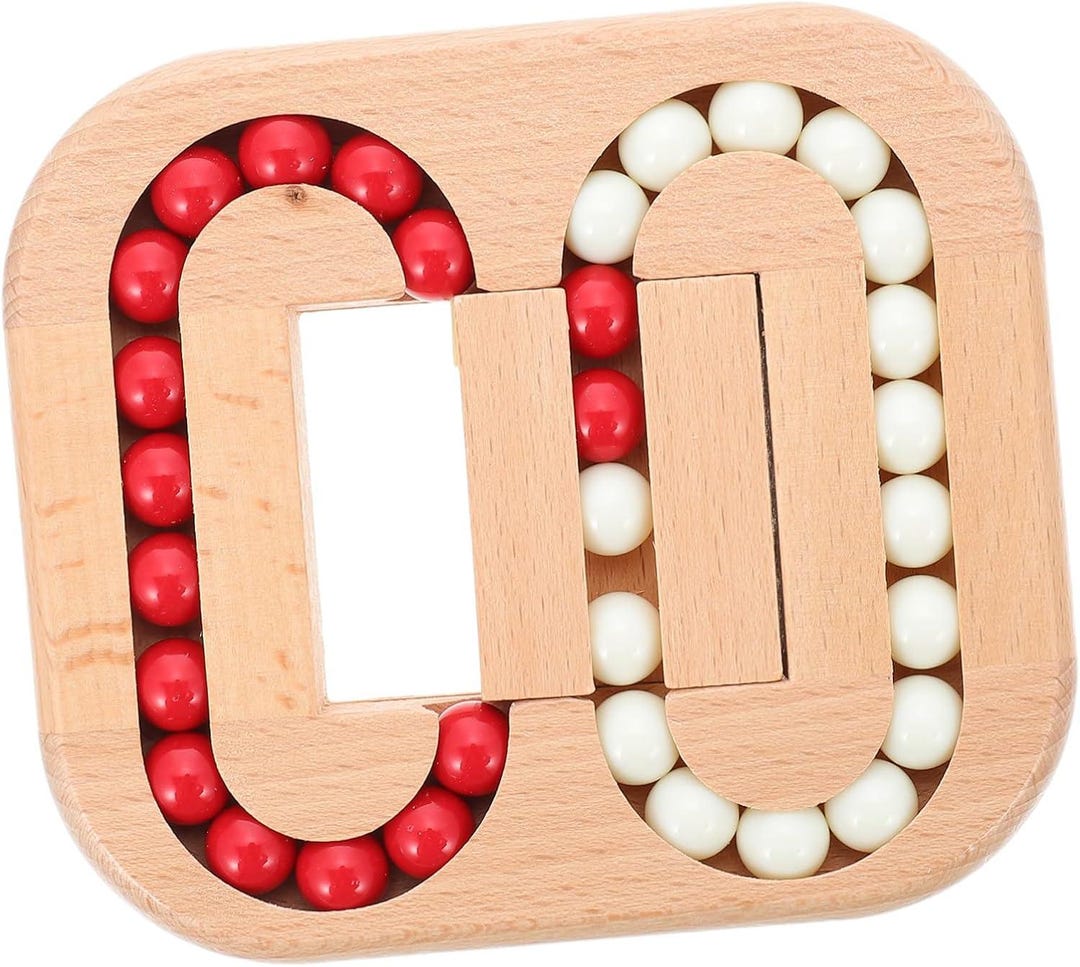 Handmade Wooden Montessori Bead Puzzle Toy | Sensory Fidget Brain ...