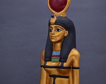 エジプトの女神マアトの翼を開いた像（金色） - エジプト製 - エジプト