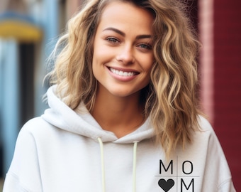Bluza z kapturem dla mamy z imieniem i rokiem urodzenia, sweter dla mamy, bluza dla mamy, ogłoszenie o narodzinach przyszłej mamy, Dzień Matki, sweter dla mamy
