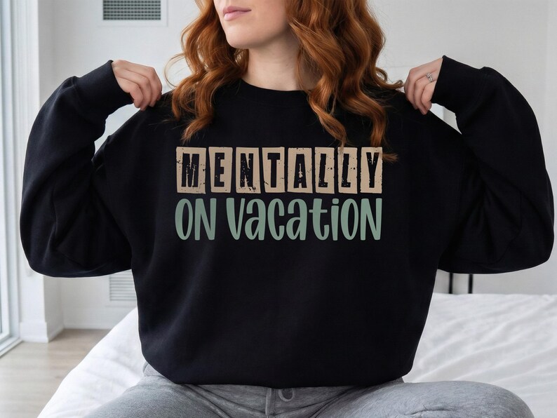 Funny summer sublimation design with distressed block letters.