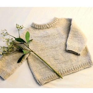 Strickmuster Mini gemütlicher Pulli | Baby, Kleinkind, Kinder Pullover 6 Monate bis 10 Jahre | PDF | Englisch & Deutsch