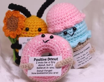 Handmade Crochet Positive Affirmation Decor