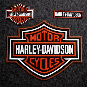 Conjunto de patches bordados para motocicletas – Patches para motociclistas estilo Harley-Davidson