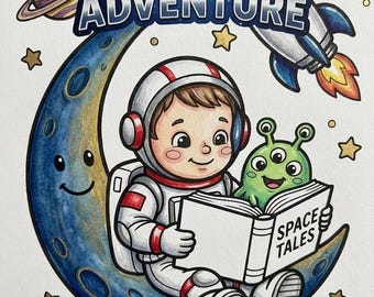 Space Adventure Astronaut Coloring Creativity for Kids