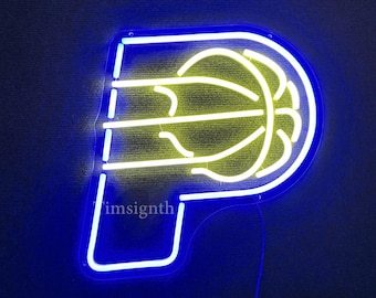 Indiana Pacers LED Neon Sign, Basketball Team Decor