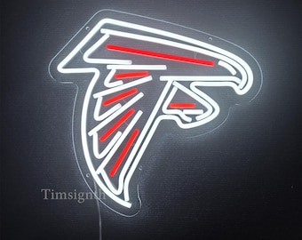 Custom Atlanta Falcons LED Neon Sign | Man Cave Decor