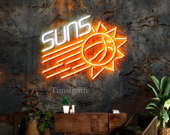 Custom NBA Phoenix Suns Handmade LED Neon Light Sign
