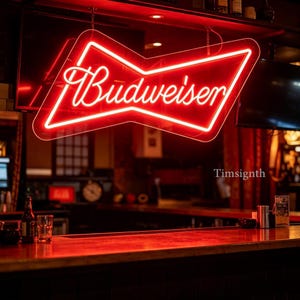 Budweiser Vintage Neon Sign - Etsy