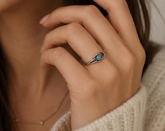Vintage Wheeler Co sterlingzilveren turquoise pinkring maat 4, ondertekende WM Co Petite Love Knot bypass-band, Southwestern Collectible sieraden