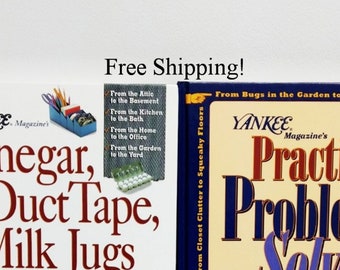 Earl Proulx “Vinegar, Duct Tape, Milk Jugs & More” and “Practical Problem Solver” 2 Books Free Shipping!