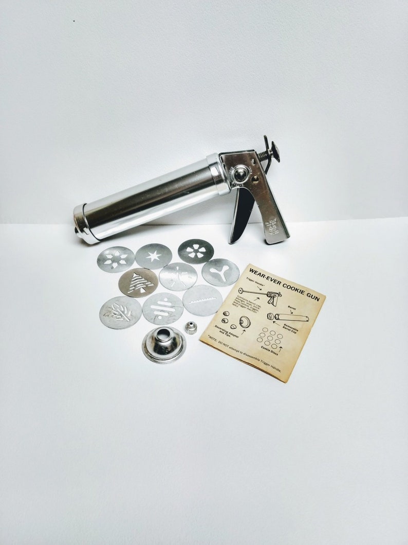 Cookie Press WearEver 3365 Manual Style Press Cookie Gun Vintage Free