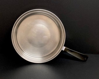 Lustre Craft Open Skillet Stainless Steel Sauce Pan 9.5 inch USA Free Shipping!