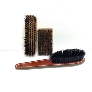 Valet Brush Set of 3 Vintage Clothing and Shoe Brushes Free Shipping!