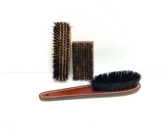 Valet Brush Set of 3 Vintage Clothing and Shoe Brushes Free Shipping!