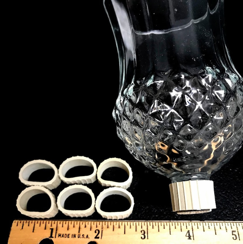 Votive Candle Cup Peg Rubber Rings Set of 6 Gaskets Free Etsy