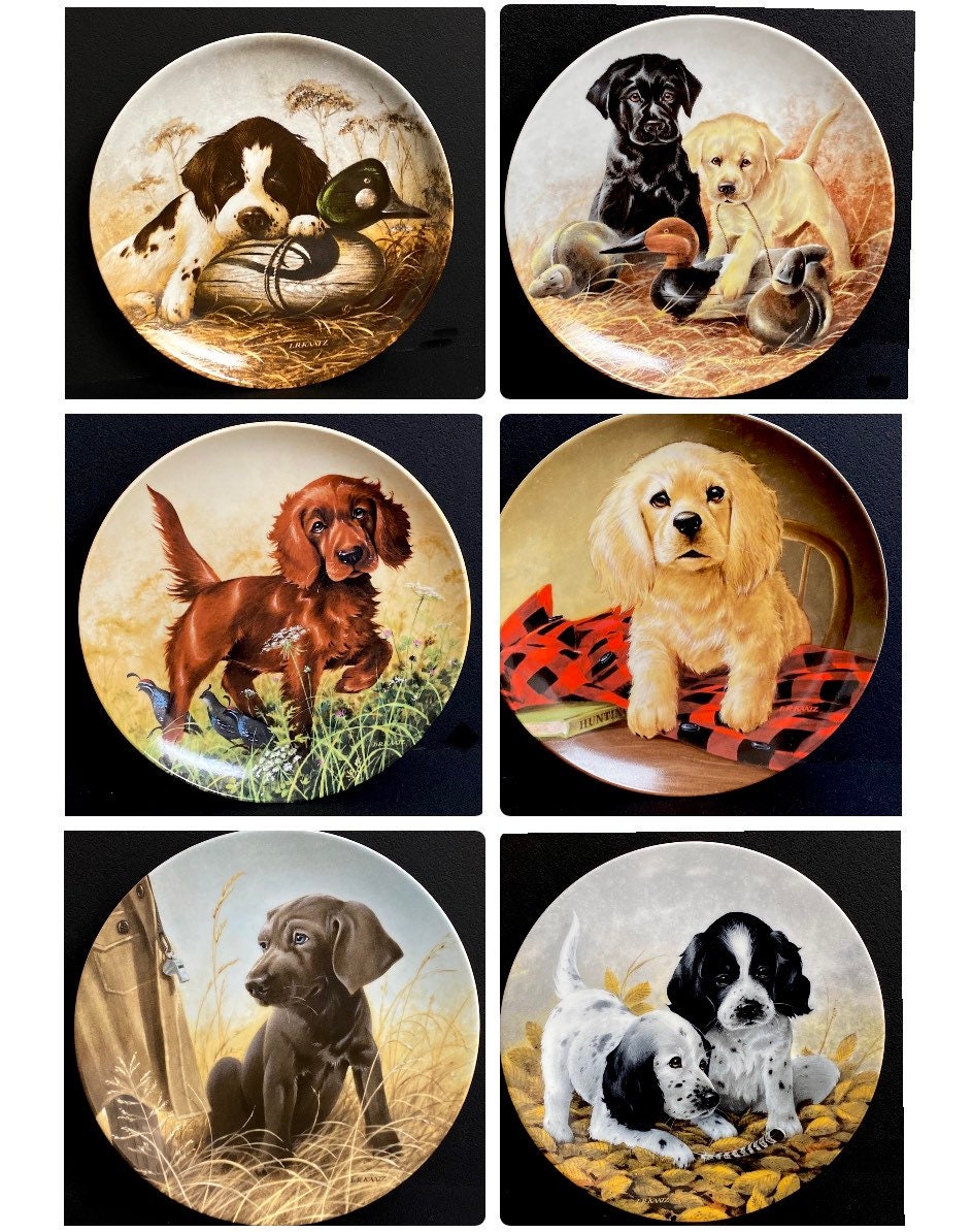 Knowles UKC Puppy Plates Lynn Kaatz Your Choice Baby Boy Nursery
