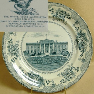 Plates American Historical Colonial Blue Transferware