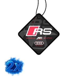 2x Audi RS Duftbaum/Auto Lufterfrischer/Lemon