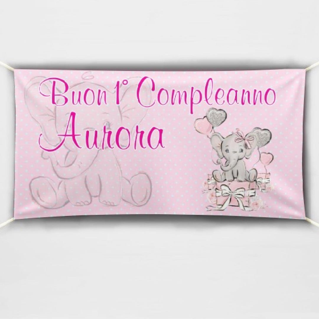 Striscione/Banner/Festone personalizzato per Compleanno - Etsy Italia