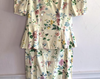 VTG 90s Y2K Floral Jacket Dress, Skirt / Jacket Combo Karin Stevens *READ*