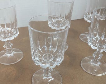 Fine Cut Glass Stemware - Set of 19 Heavy Quality Glasses (2 Sizes)
