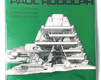 Vtg Architecture Book Paul Rudolph: Architectural Drawings 1972