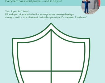 Positive Shield Worksheet.pdf Shield of Bravery Activity: Resilience & Strengths Worksheet (PDF ...