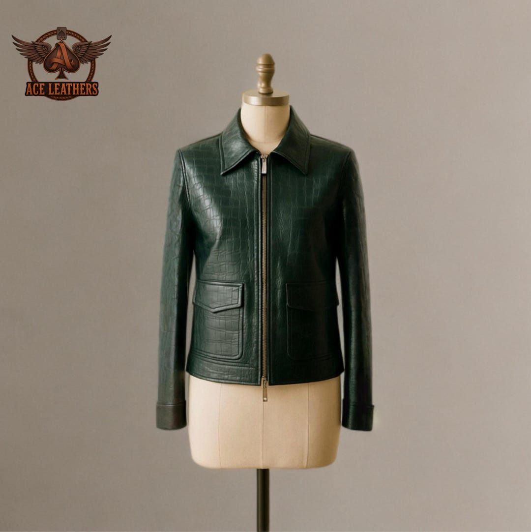【お値下げしました】N°21　 ダークグリーン レザージャケット il_1080xN.7288912795_lsg0.jpg