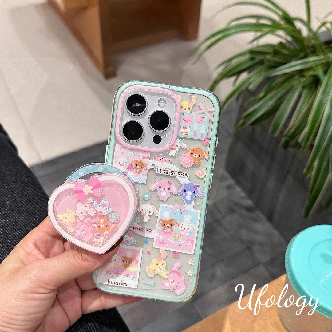 Flash Pink Rabbit Bear Magsafe All Inclusive Phone Case for iPhone 17 ...