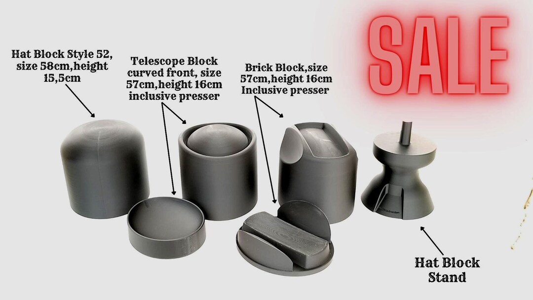 Hat Blocks, Style52, Brick, Cattleman Styles,hat Stand, Various Sizes ...