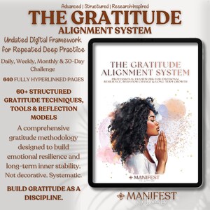 Diario de gratitud digital para GoodNotes, planificador de gratitud de 365 días y cuaderno de reflexión para iPad imagen 1