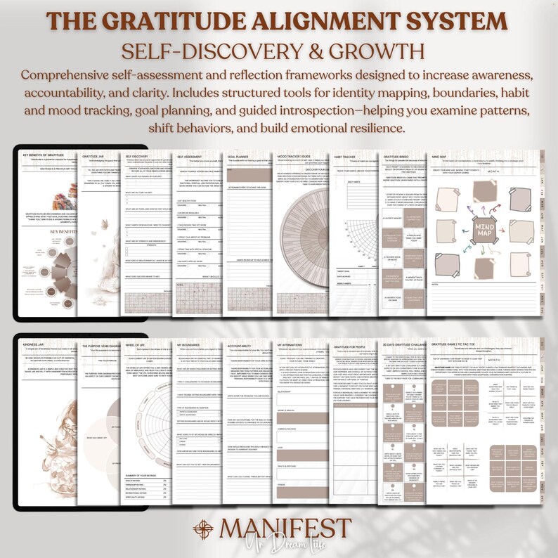 Diario de gratitud digital para GoodNotes, planificador de gratitud de 365 días y cuaderno de reflexión para iPad imagen 6
