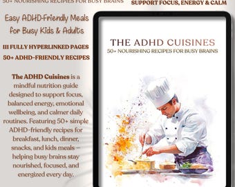 ADHD Nutrition Cookbook | 50+ ADHD-Friendly Recipes for Focus, Energy & Brain Health