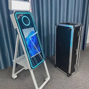 Magic Spiegel Photobooth mit Flight Case & Komplettem Zubehör 40 Zoll Bildschirm
