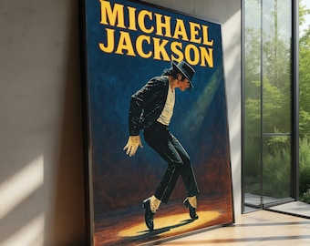 Michael Jackson Dancing Feet Black and White Famous Performance