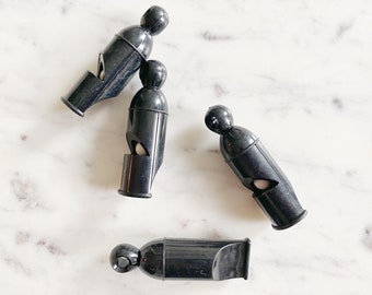 Vintage European Bakelite Black Whistle