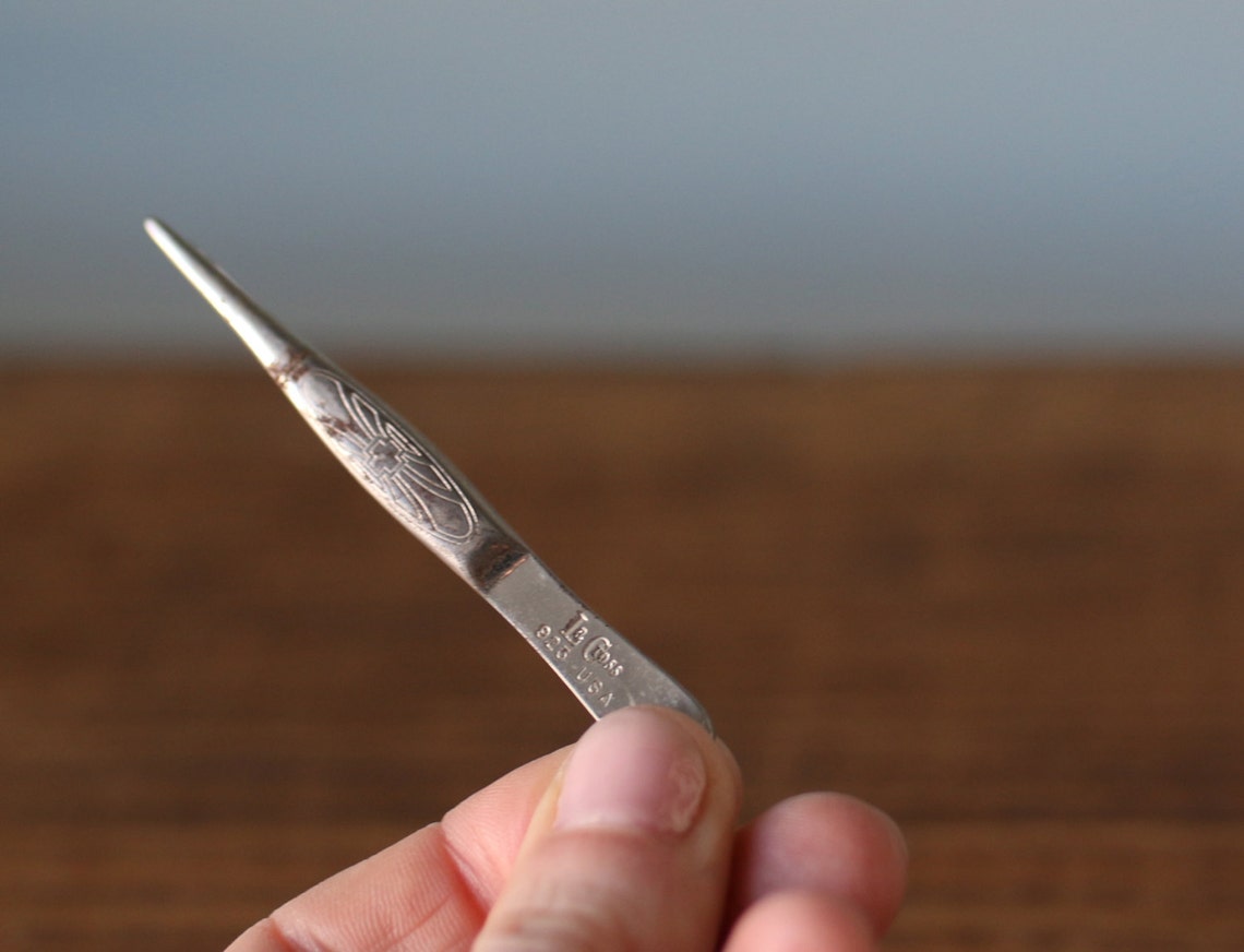 Vintage La Cross Tweezers 923 Silver Made in the USA Etsy