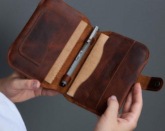 Pukka Pad, Carpe Diem A6 Notebook Cover And Passport Holder - 5.2 X 4.3 In - Features 4 Elastic Note Pad Holders, 2 Inside Pockets, Biness Card Slot, And Pen Holder - Black - View #4