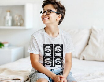 Upside Down Frankenstein T-Shirt, Retro Monster Graphic Tee, Halloween Horror Gift