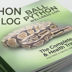 Ball Python Care Tracker, Husbandry Feeding Shedding Health Journal (PDF Download)