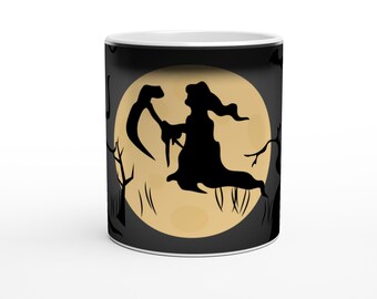 Magic Halloween Mug, Heat Changing Coffee Cup, Spooky Witchy Gift, Black Morphing Mug, Surprise Reveal Halloween Drinkware