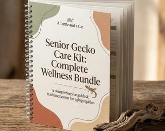 Senior Leopard Gecko Care Kit | Printable Health & Feeding Log (PDF)