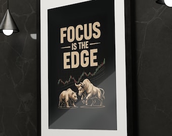 Bull and Bear Stock Market Print – Trader Motivational Wall Art (Digital Download)